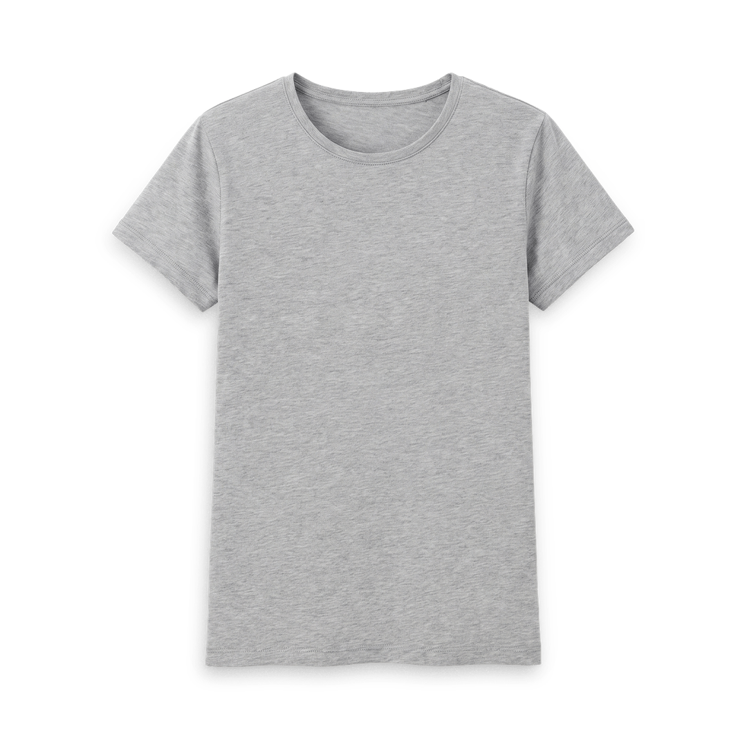 Athletic Grey Printed T-shirt Front