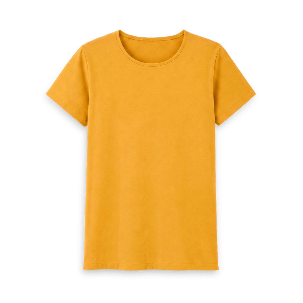 Mustard Printed T-shirt Front