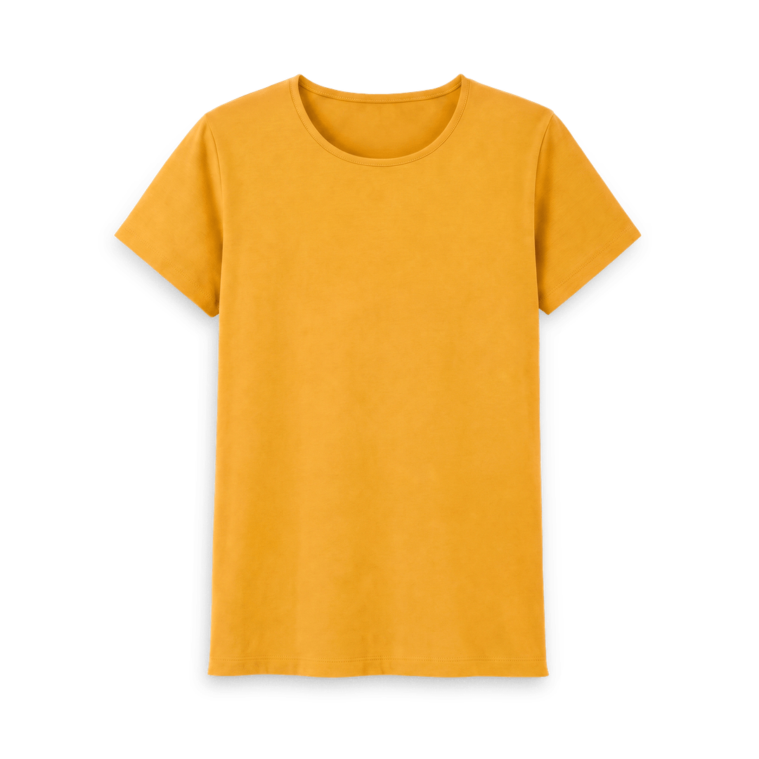 Mustard Printed T-shirt Front