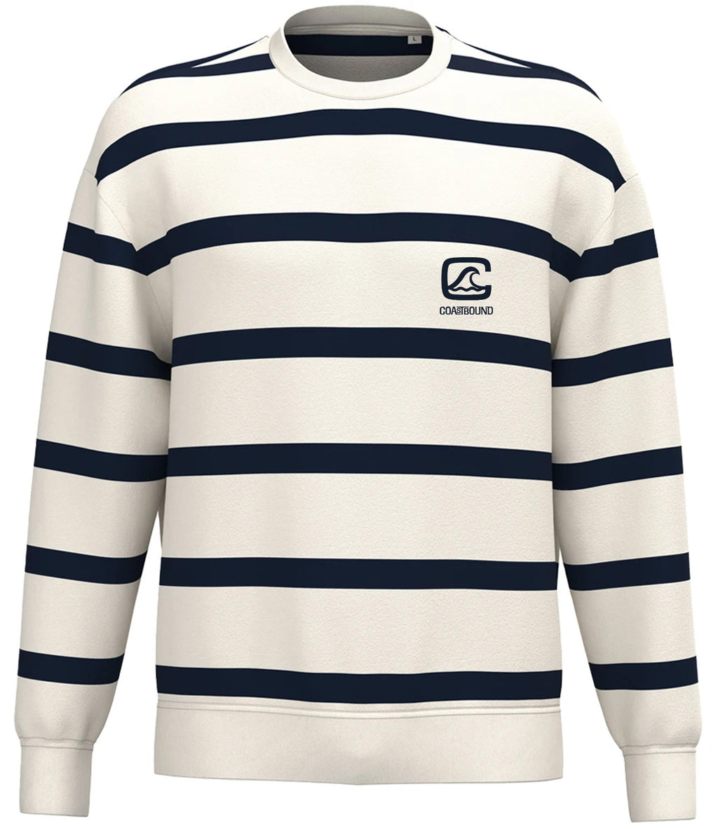 Unisex Striped Crew Neck Sweatshirt