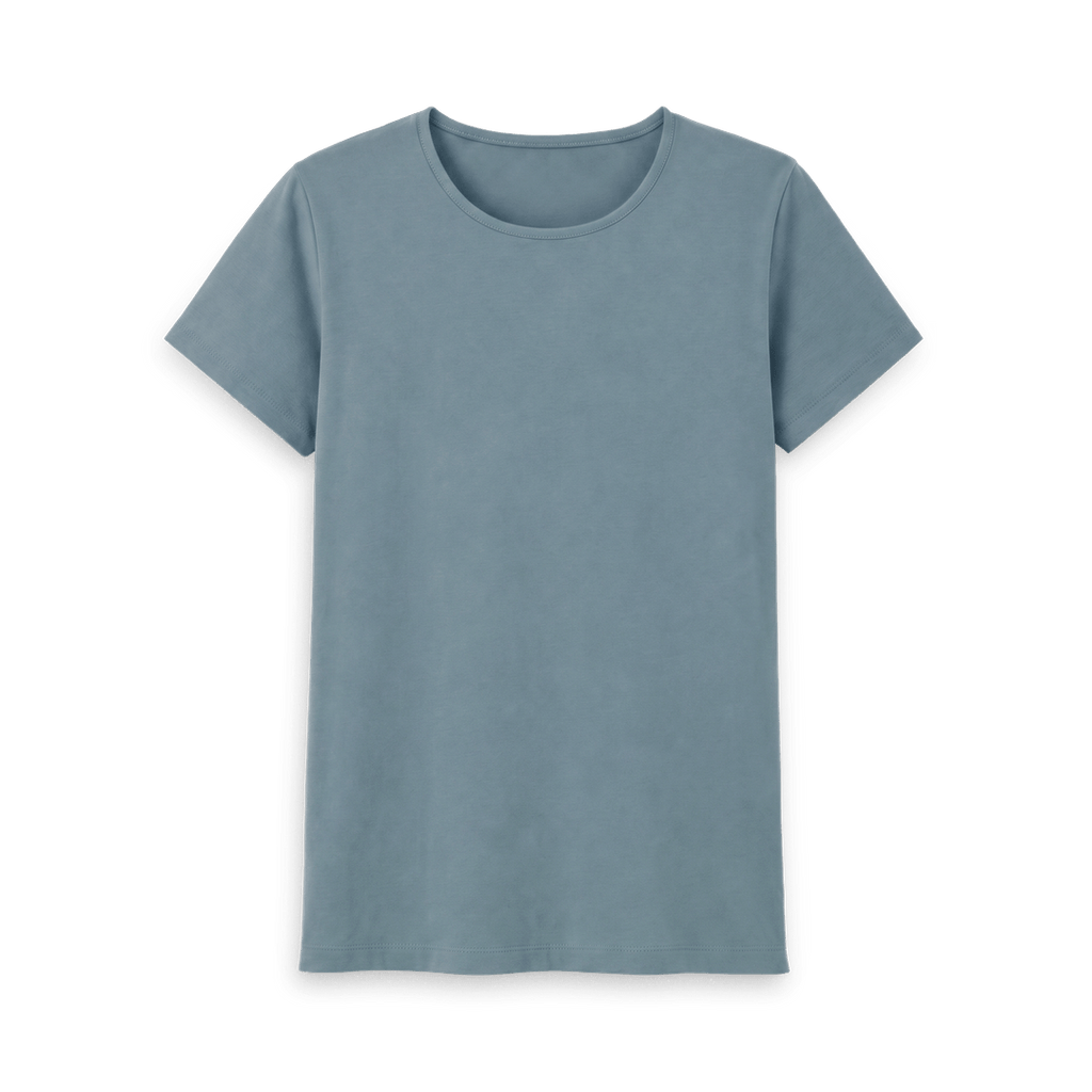 Stone Blue Printed T-shirt Front