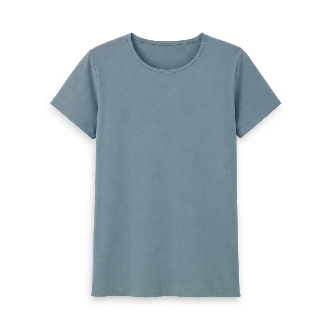 Stone Blue Printed T-shirt Front
